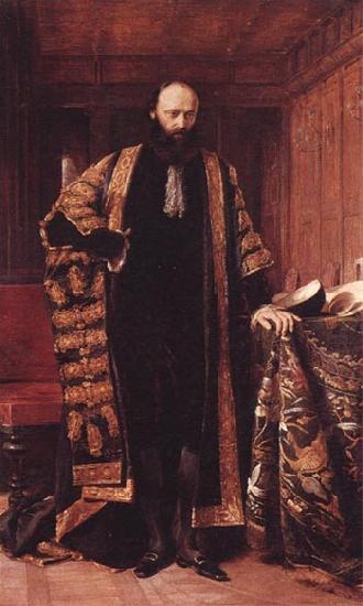 George Richmond Lord Salisbury oil painting image